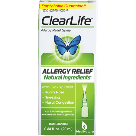ClearLife Luffeel Allergy Relief Nasal Spray, 0.68 Fl (Best Way To Clear Sinus Pressure)