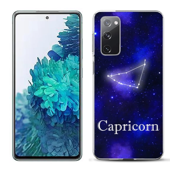 Slim-Fit Gel TPU Phone Case for Samsung Galaxy S20 FE 5G Fan Edition, by OneToughShield ® - Zodiac / Capricorn