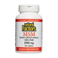 thumbnail image 4 of Natural Factors MSM 1000 mg, Supports Healthy Joints, Hair, Skin and Nails, 90 Capsules, 4 of 5