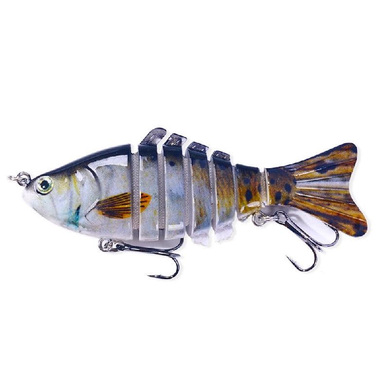 5PC 10cm Luya fake bionic bait multi-section fish Lures Luya fishing
