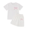 thumbnail image 3 of Hiijoy Big Girls Casual Outfits Cotton Short Sleeves T-Shirt & Shorts Set, Sizes 7-8Y, 3 of 3