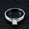 thumbnail image 5 of Vintage Moissanite Wedding Ring 1.75 Carat Princess Cut Moissanite on 10k White Gold, 5 of 5