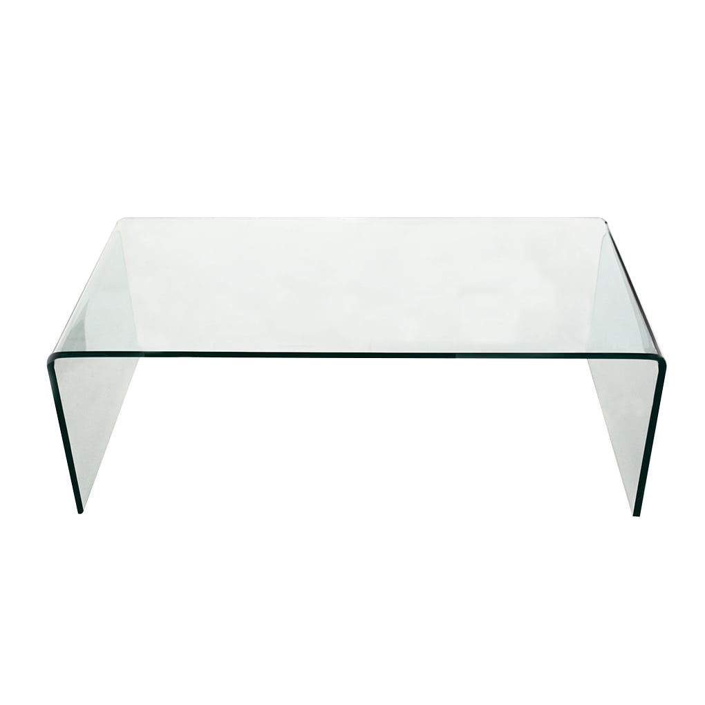 Coffee Table Tempered Glass Top Desk, How To Decorate A Clear Glass Coffee Table