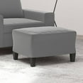 thumbnail image 1 of vidaXL Footstool Dark Grey 60x50x41 cm Microfibre Fabric, 1 of 4
