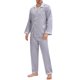 thumbnail image 4 of INSPIRAR CHIC Conjunto de Pijamas de 2 Piezas para Hombre, Camisón de Botones con Estampado, Patrón Casual, Color Gris Plateado, 4 of 6