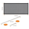 thumbnail image 3 of LAMIRO Extra Wide Retractable Nylon Mesh Pet Gate with 2 Stretchable Poles,Expands to 70.9" Wide,Mesh Baby Gate,Retractable Pet Gate, 3 of 7