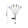 thumbnail image 4 of Solar Garden Lights Decorative Patriotic Star String Lights, Red White Blue Led, 1 Pc Solar Stake Lawn Yard Lighting, 4 of 7