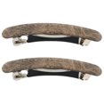 thumbnail image 2 of Mujeres estilo francés Acetato Barrette automática Titulares de cola de caballo Marrón Sunnimix Pasador de pelo de moda, 2 of 8