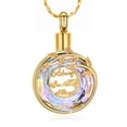 thumbnail image 2 of Circle of Life with Always in My Heart Cremation Jewelry for Ashes Urn Necklace Lockets for Human Ashes Pet Ashes, 2 of 2