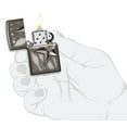 thumbnail image 5 of Zippo Armor Retro Star Black Ice Pocket Lighter, 5 of 7