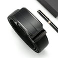 thumbnail image 4 of GAEKEAO Leather Ratchet Belt for Men Automatic Adjustable Click Buckle Belts for Dress Casual Trim to Fit with Gift Box, 4 of 7