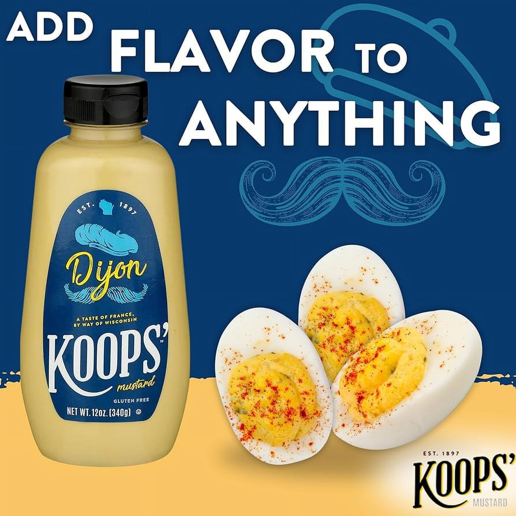 (5 pack) KOOPS' Mustard Dijon Mustard, 12 oz