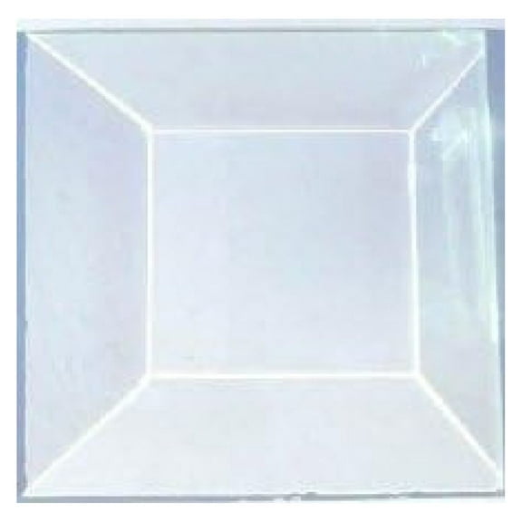 1.5 X 1.5 Inch Square Clear Stained Glass Bevels Box of 30