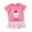 Hot Pink, variant on Odeerbi Toddler Two-piece Set Boys Girls Cute Cartoon Print Outfits Baby Clothes Kids Fashion Short Sleeve Casual Suit Hot Pink