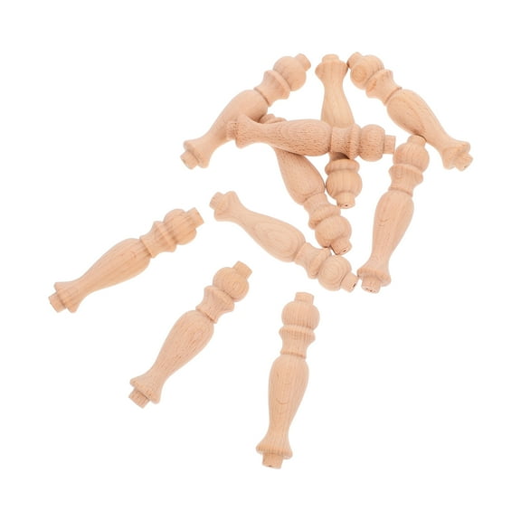 FOMIYES 10Pcs Wood Spindles For Stairway Unfinished Design Simple And Refined Style