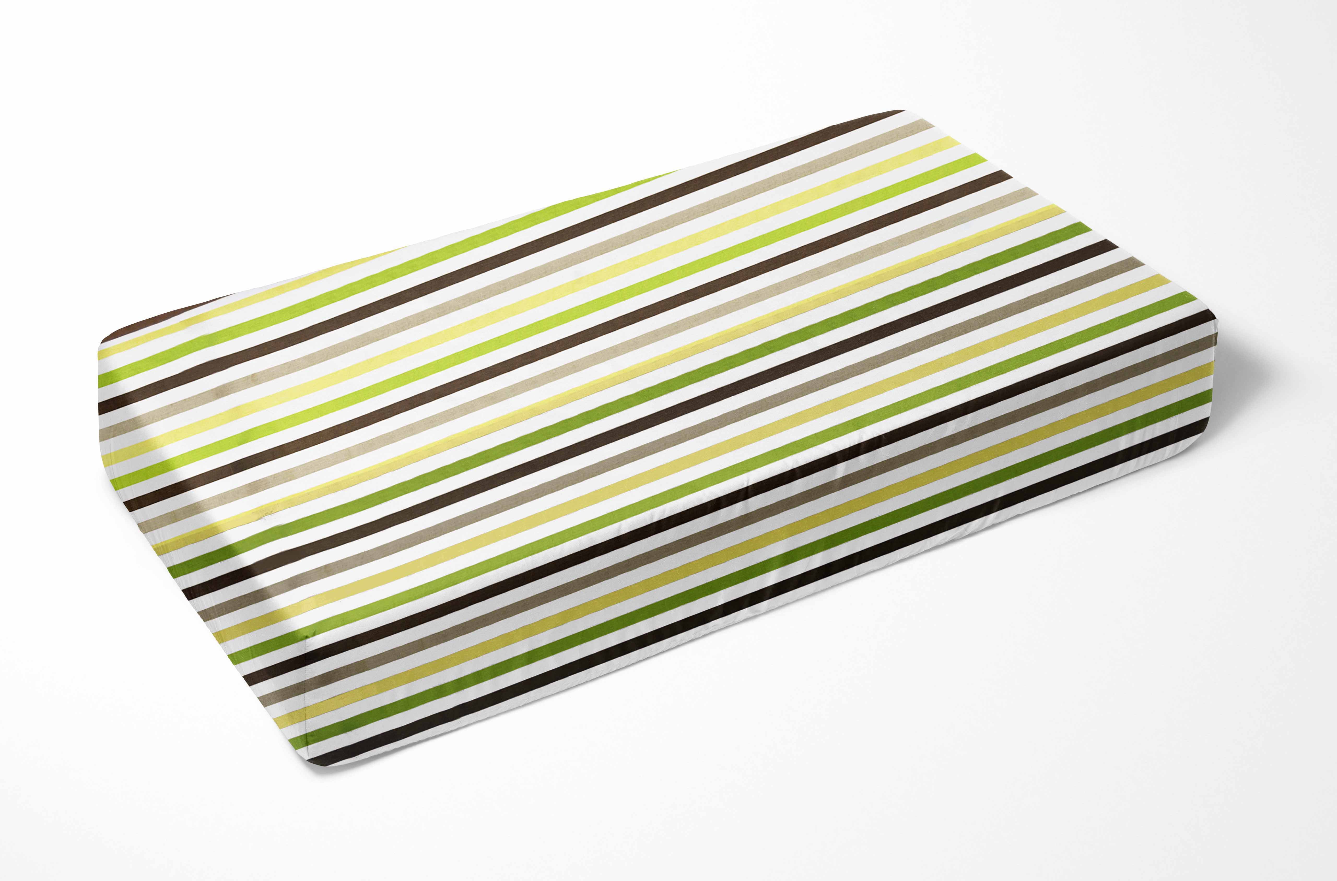 Bacati Mod Dots and Stripes Fitted Crib Sheets (Set of 2)