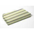 thumbnail image 4 of Bacati - Mod Stripes Crib/Toddler Bed Fitted Sheets 100% Cotton Percale, Green/Yellow/Choc, 2-Pack, 4 of 5