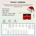 thumbnail image 6 of ZDHOOR Mens Santa Claus Costume Christmas Flannel Boxer Shorts G Red XL, 6 of 6
