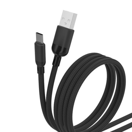 10ft Braided Type-C to USB Cable Black