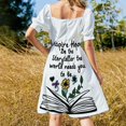 thumbnail image 3 of Inspire Hope Be a Storyteller the World Needs. Robe Sans Manches pour Filles Robe de Luxe, 3 of 4