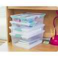 thumbnail image 4 of Sterilite Medium Clip Box 1962 Plastic Latches Storage Container Clear, 4-Pack, 4 of 4