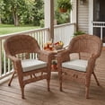 thumbnail image 3 of BPS 20" x 19" Outdoor Dining Chair Cushion, Water Resistant Patio Seat Cushion Pads with Ties, Set of 4 - Light Gray, 3 of 9