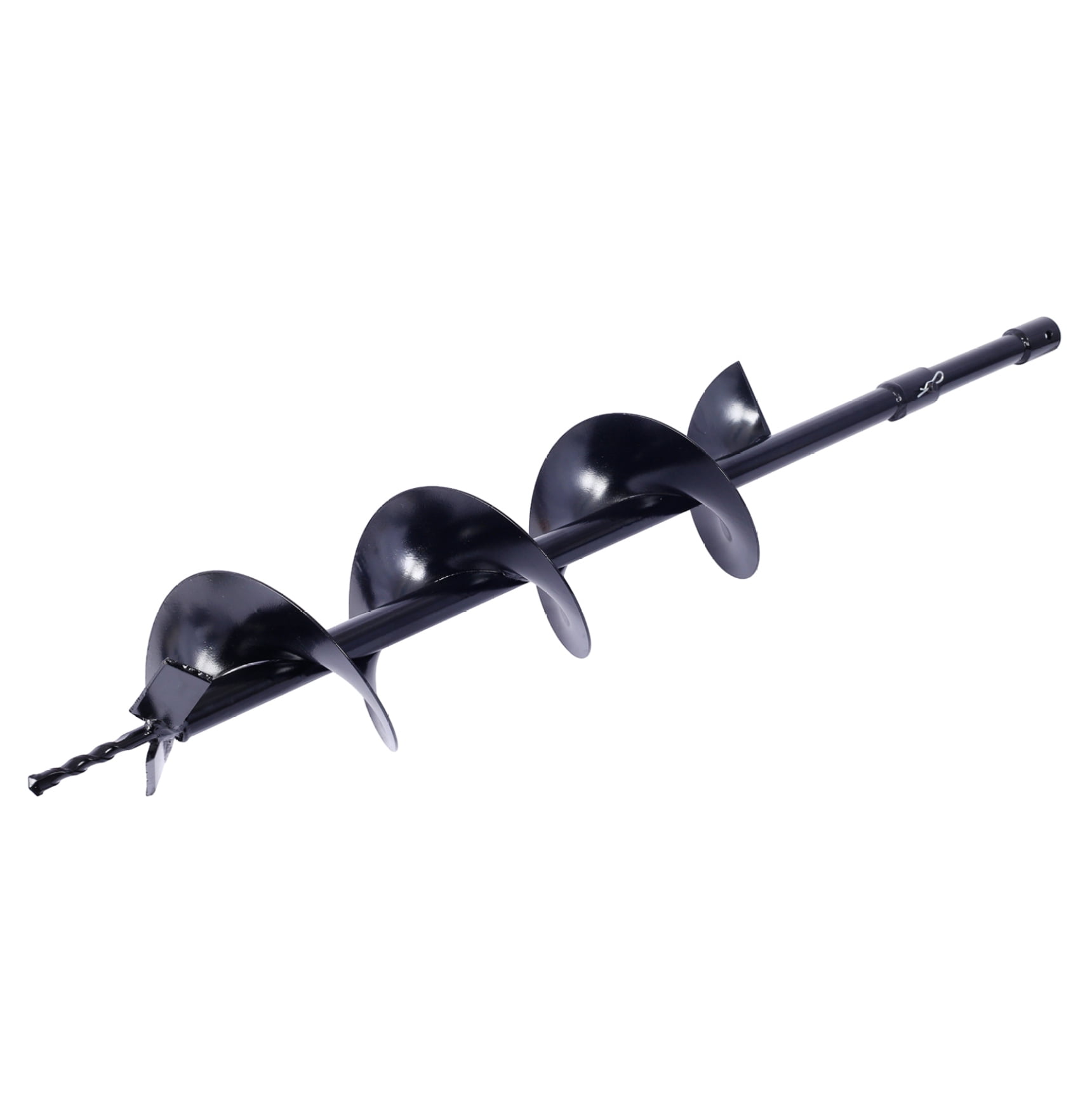 Auger Drill Bit Set for Planting - 3/4" Shaft Hole Digger Kit - 4", 6", 8", 12" Bits + Rod