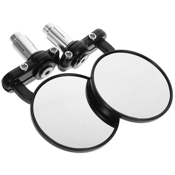 HEANUJJ 1Pair Black Motorcycle Rearview Mirrors Bar End Side Mirrors Easy Installation