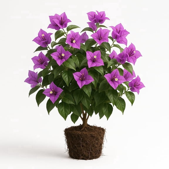 Bougainvillea Purple Starter Plant, Vibrant Flowering Vine, Thrives in Full Sun, USDA Zones 9-11, Ships Bare Root, No Pot