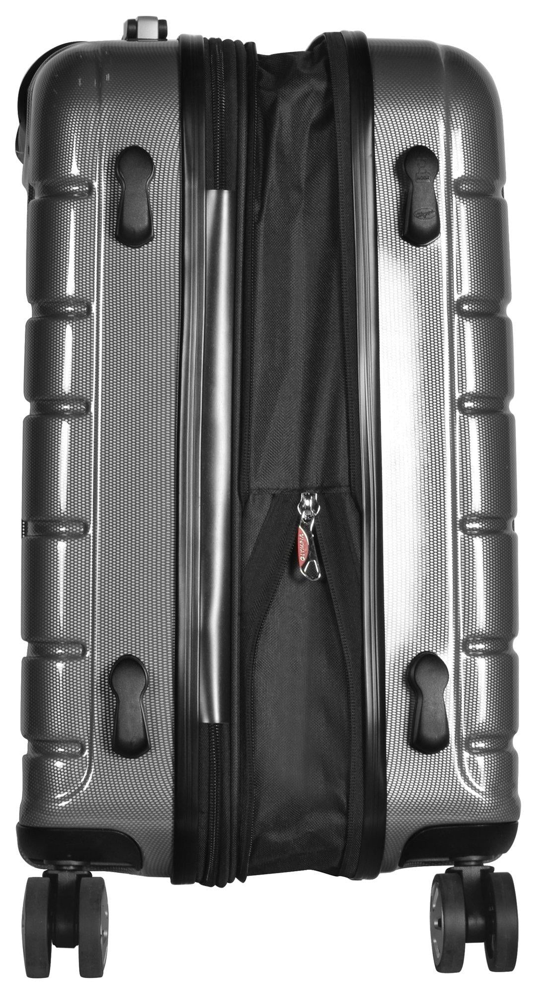 Olympia U.S.A. Nema 25-inch Luggage Expandable Lightweight Hardside Double 4 Wheel Spinner Suitcase with TSA Lock and Hidden Laptop Compartment