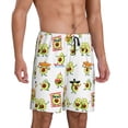 thumbnail image 2 of Sikiie Kawaii Mexican Avocado Mens Pajama Shorts, Lightweight Lounge Pant with Pockets Soft Sleep Pj Shorts for MenMedium, 2 of 6