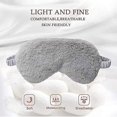 thumbnail image 3 of Fluffy Sleeping Mask Gray, 3 of 5