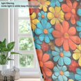 thumbnail image 4 of Yayeee Window Curtains Light Filtering 63"x52" Grommet Panel Pair Home Living Room Decor, Blooming Flowers, 4 of 7