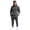 Dark Gray, variant on Men's Winter 2-Piece Casual Set, Solid Color Fleece Pullover Hoodie and Pants, Warm Lounge Wear For Everyday Cold Weather,Beige,L