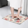 thumbnail image 4 of Pioneer Flower Floral Print Flannel Non Slip Door Rugs,Washable Door Mats Indoor,Decorative Door Mats,Dirt-Resistant and Absorbent Doormat for Entrance,Bedroom,Kitchen,Bathroom,23.5"x16", 4 of 5