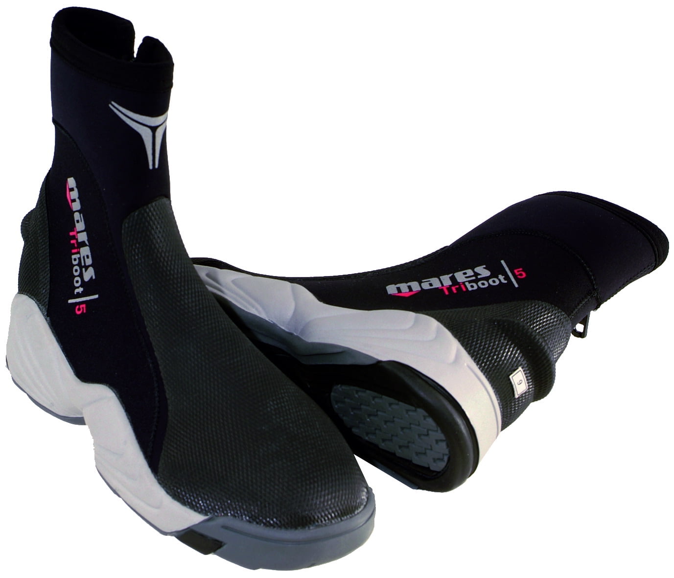 Mares 6.5mm Trilastic Dive Boot (Black, Mens 8 / Womens 9) Walmart