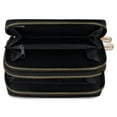 thumbnail image 2 of Rampage Quilted Midi Double Zip Around Wallet Clutch, Black (Women's), 2 of 6