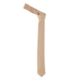 thumbnail image 2 of NYFASHION101 Men's Solid Color 2" Skinny Tie, Peach, 2 of 2