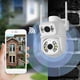 thumbnail image 4 of Cámara WiFi, Cámara De Seguridad De Amplia Cobertura Detección De Movimiento 110-240V Visión Nocturna Lente Dual IP66 Impermeable Para Exteriores, 4 of 7
