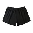 thumbnail image 5 of Men's Casual Shorts M Sportswear for Men Memory Mens Basketball Shorts Men Baggy Workout Trunks Mens Sheer Button below Knee Athletic with Pocket Summer Solid Black XL, 5 of 5