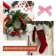 thumbnail image 5 of Uxcell 120 pcs Mini Christmas Velvet Bows, 1.6" Small Tiny Ribbon Bow Vintage Twist Tie Bowknot for Christmas Tree Ornaments Wreath Garland DIY Crafts Gift Wrapping Decor, Light Pink, 5 of 6