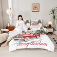 thumbnail image 4 of Homewish Xmas Red Truck 2pcs Bedding Comforter Set For Teens Boys Girls,Festival Tree Twin Comforter Sets,Merry Christmas Breathable Bedding Set,Ultra Soft Home Decor,Reversible, 4 of 8