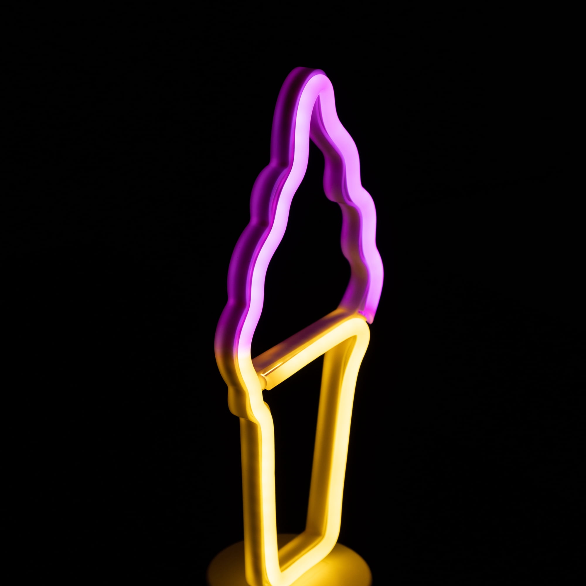 Northlight LED Ice Cream Cone Neon Table Light - 12"