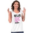 thumbnail image 4 of Funny What I Look In Guys Beagle Dog Womens Plus Size Graphic Tank Top Brisco Brands 3X, 4 of 5