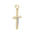 thumbnail image 2 of Dije Cristo Tubular 2.1 cm por 2.5 mm Oro Sólido 14k, 2 of 6
