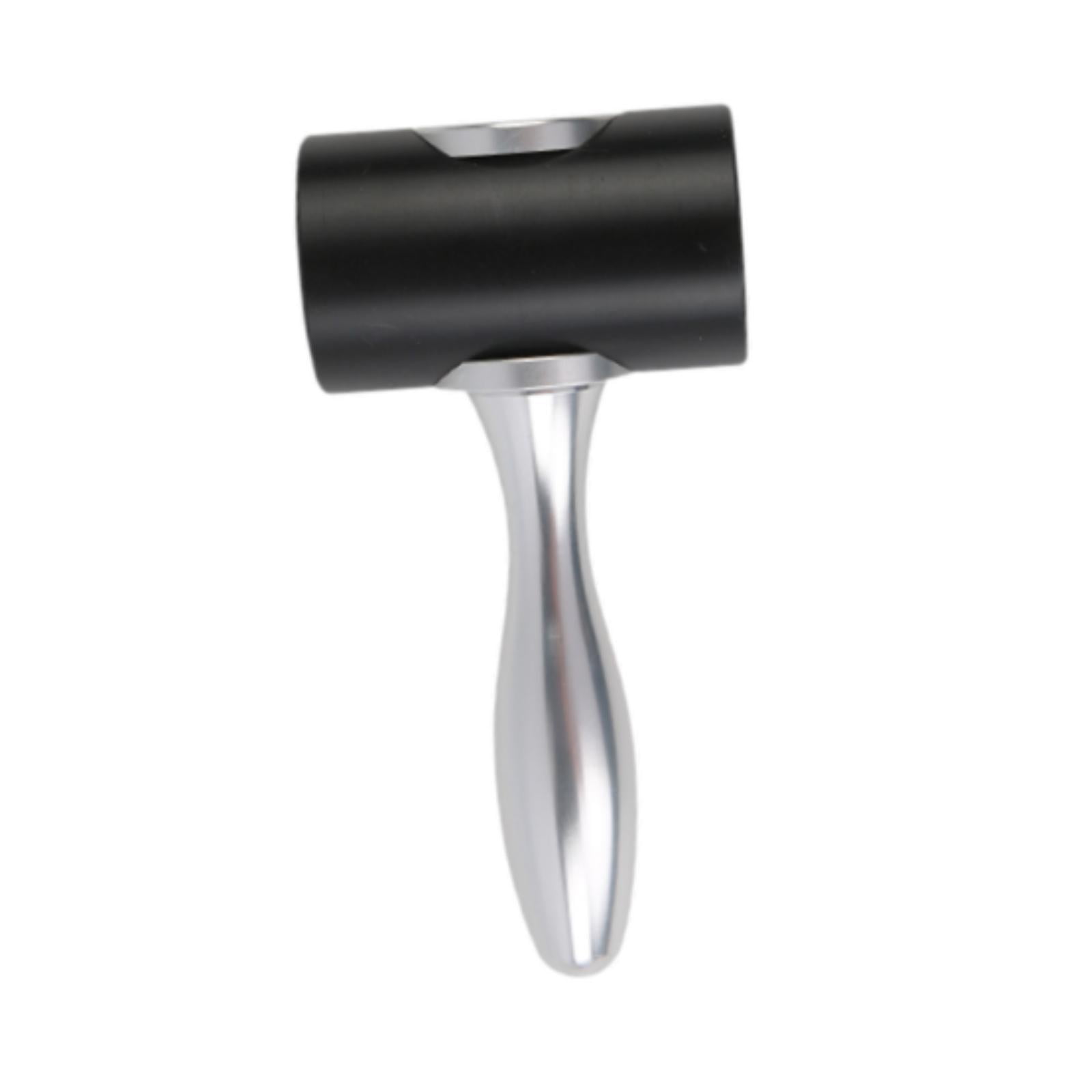 Sharprepublic Leather Carving Hammer Leathercraft Hole Punching Tool Comfortable Handle Sturdy Black