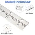 thumbnail image 3 of Uxcell Stainless Steel Piano Hinge Continuous Hinge for Cabinet Doors Wardrobe Doors Silver 30 Inch x 1.2 Inch, 3 of 7