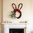 thumbnail image 6 of Easter Bunny Head Shaped Artificial Wreath, Cute Bunny Ear Decor for Front Door Hanging and Window Display, Perfect Easter/Spring Home Decoration, Faux Floral Wreath for Indoor Outdoor, 19*15in, A, 6 of 6