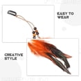 thumbnail image 2 of Juego de 4 accesorios bohemios para el cabello con borlas, pinzas para el cabello hechas a mano para mujer, disfraz de gitana y accesorios vikingos, 2 of 7