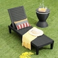 thumbnail image 4 of Gymax Set of 2 Patio Outdoor Chaise Lounge Chair Recliner w/ Adjustable Backrest Black, 4 of 10